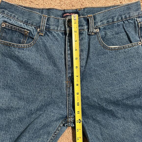 Cross & Winsor Mens Denim Jeans 34x30 Medium Wash Straight Leg Basic Everyday - Picture 8 of 9